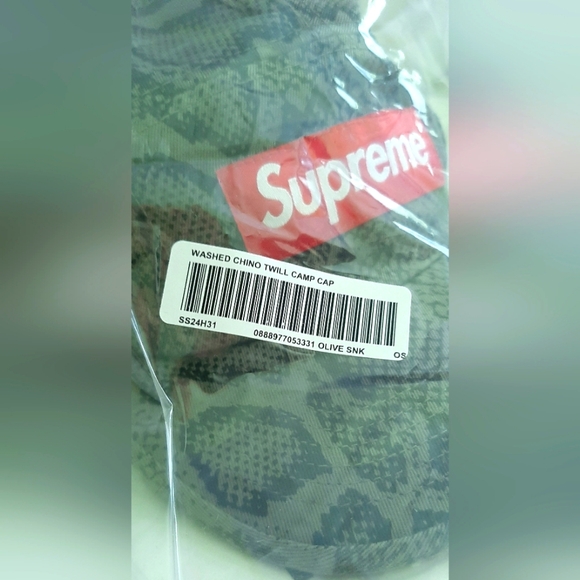 Supreme Washed Chino Twill Camp Cap *SS24* *NWT* - Picture 6 of 6